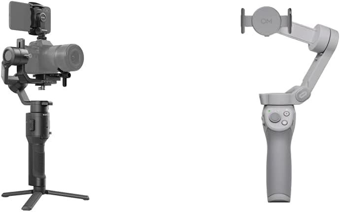 Dji Ronin-SC - Estabilizador de cámara, cardán de Mano de 3 Ejes para cámaras DSLR y sin Espejo, Carga útil de hasta 4.5 Libras, diseño Ligero, filmación cinemática, Color Negro