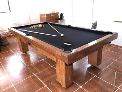 Mesa de Billar con Cubierta para Comedor Hecha a Mano en México Mesas Profesionales (Rojo)