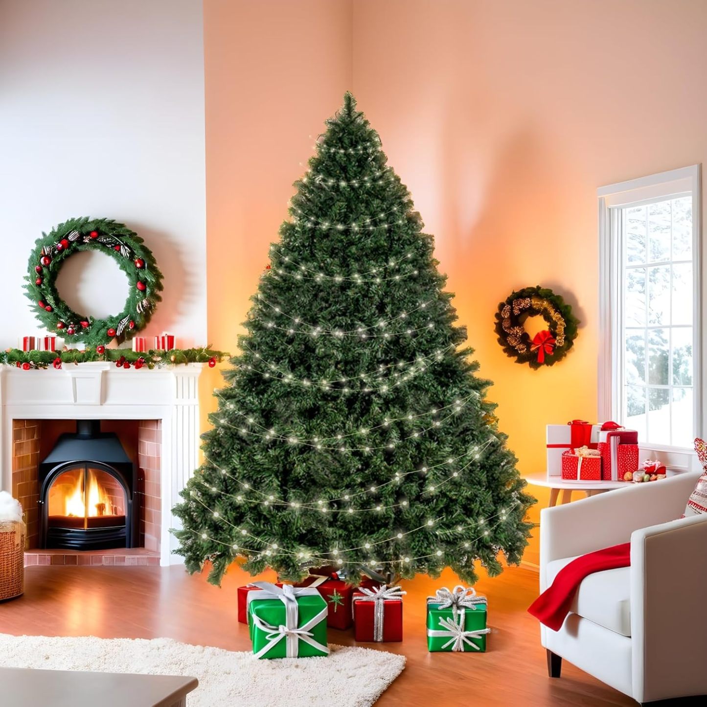 Jardimex Arbol de Navidad Oyamel Artificial 210 Cm Verde Frondoso Calidad Pino de Navidad Arbol Navideño Arboles de Navidad Artificial Pino Navideño Artificial