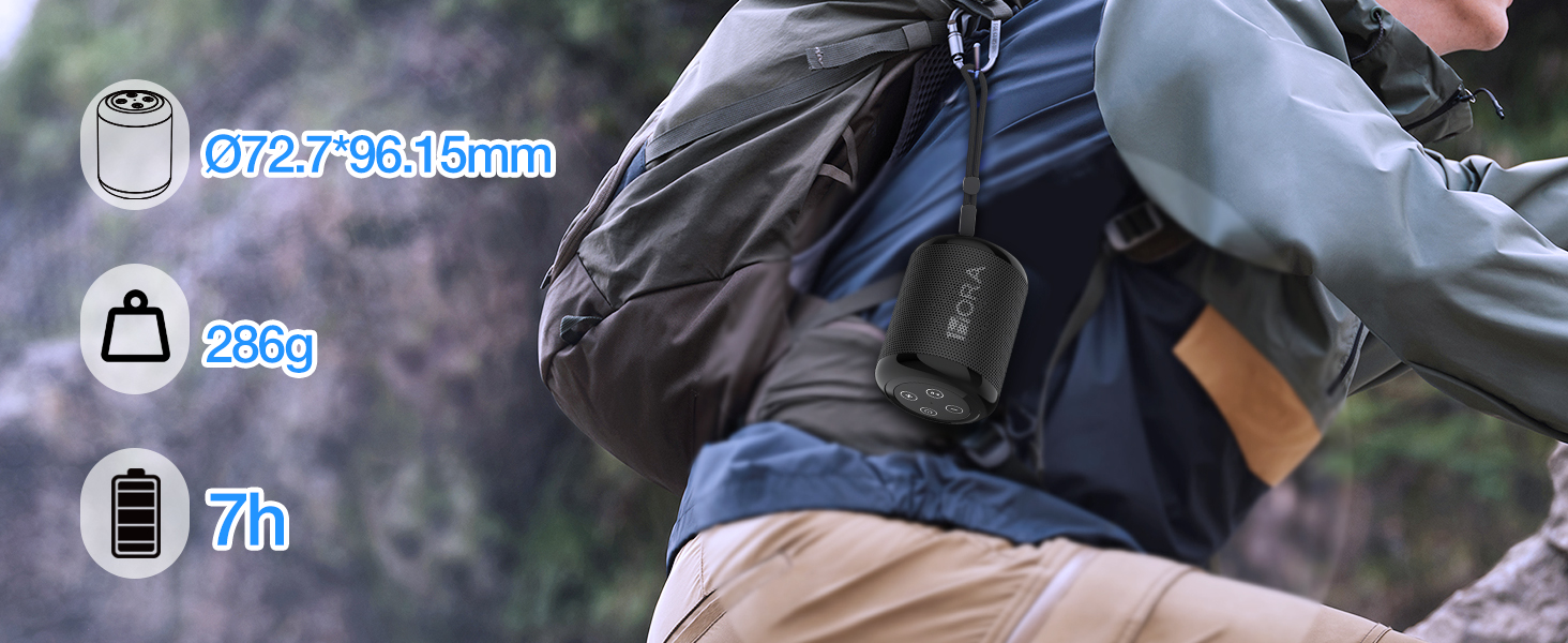 1 Hora Bocina Bluetooth Portatil
