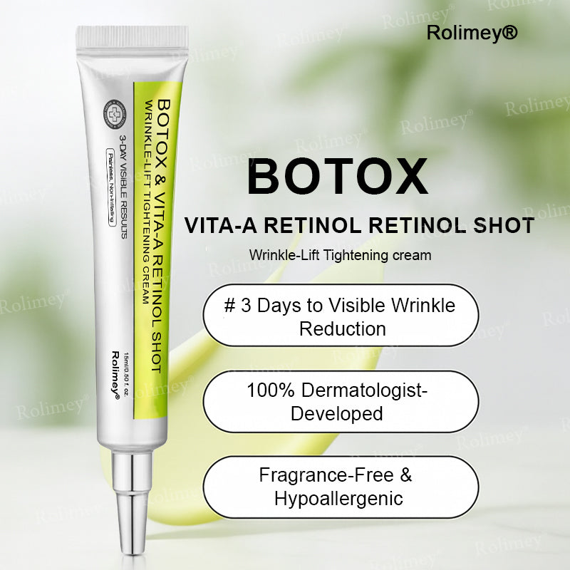 ✨👨‍⚕️♦️Made and shipped from the UK 💫Rolimey® Botox & Vita-A Retinol Shot Wrinkle-Lift Tightening cream - Last Day Promotion 70% OFF