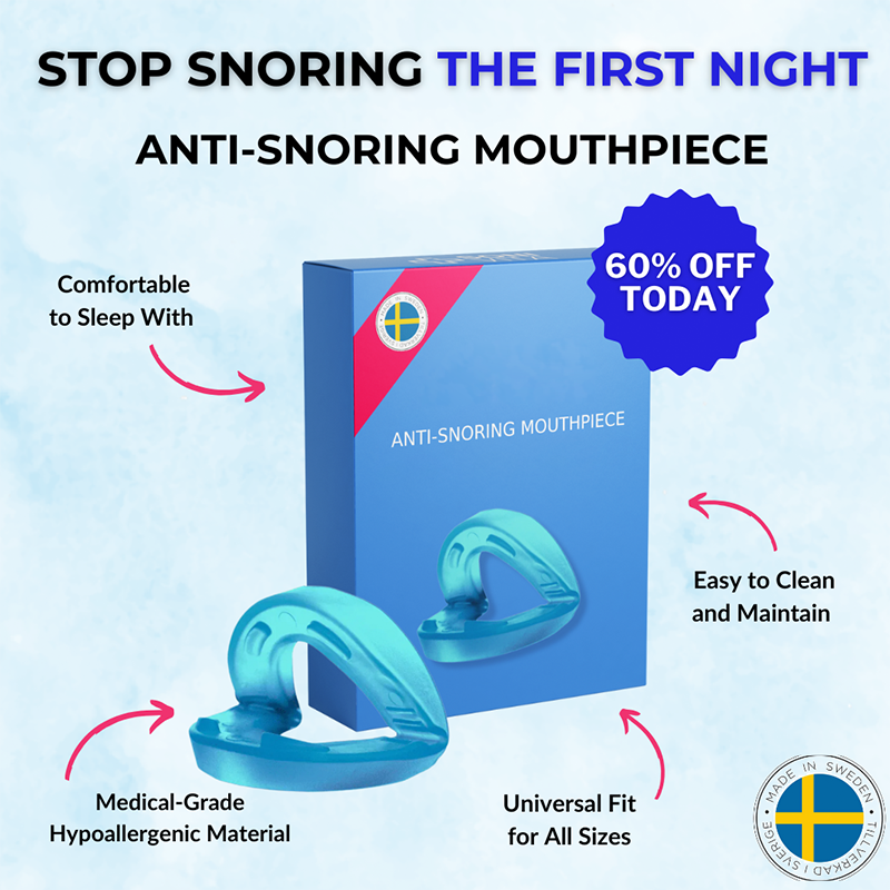 Upgraded Design！ Universal Anti-Snoring Mouthpiece - Adjustable Comfort Fit for Better Sleep 😴