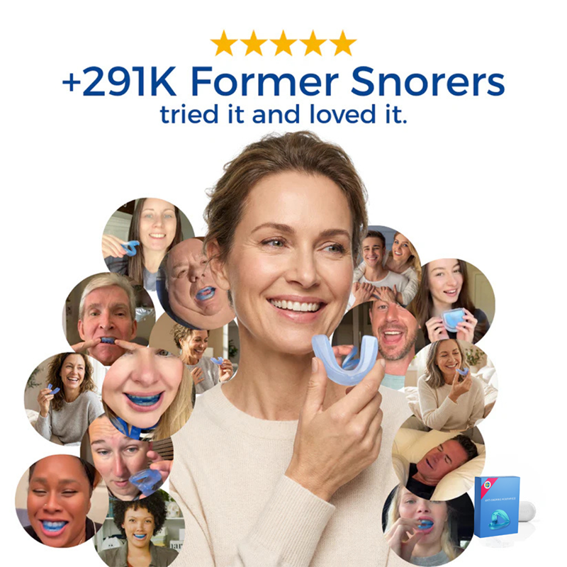 Upgraded Design！ Universal Anti-Snoring Mouthpiece - Adjustable Comfort Fit for Better Sleep 😴