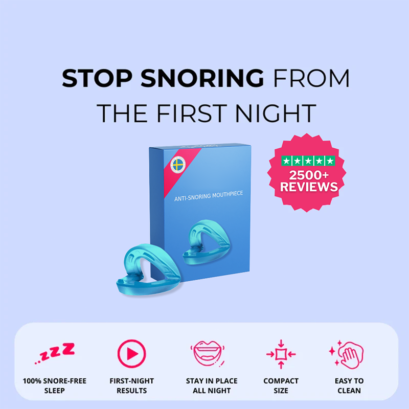 Upgraded Design！ Universal Anti-Snoring Mouthpiece - Adjustable Comfort Fit for Better Sleep 😴