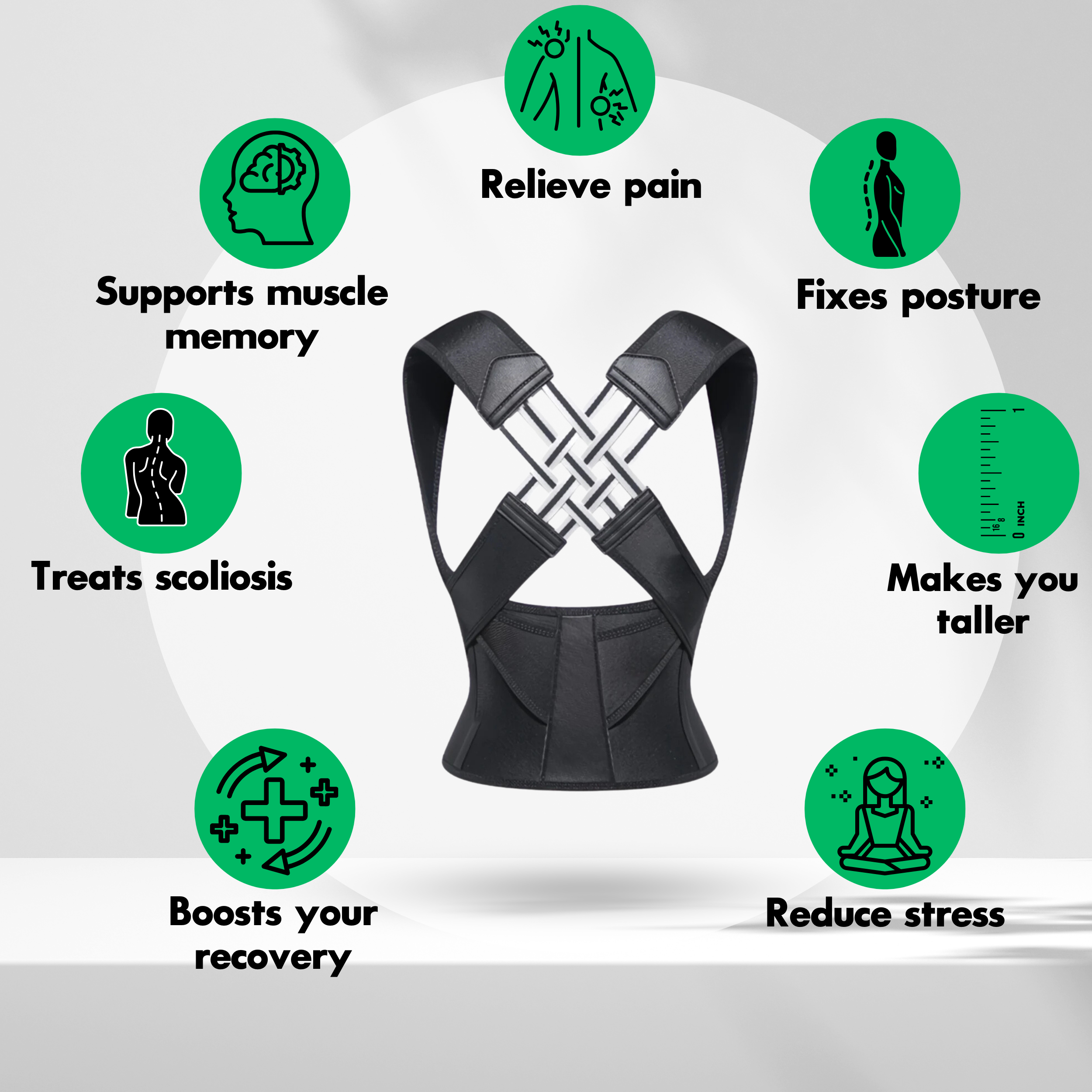 🔥nstant Posture Corrector Limited  Offer: Buy 1 Get 1 Free ✅Add 2 items to cart to activate offer