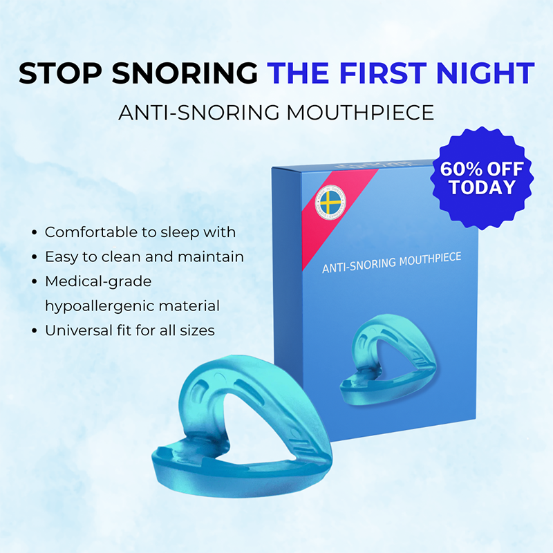 Upgraded Design！ Universal Anti-Snoring Mouthpiece - Adjustable Comfort Fit for Better Sleep 😴
