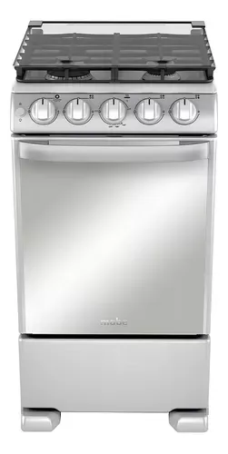 Estufa Mabe Em5060cfix1 A Gas Gris Puerta Con Visor 63l
