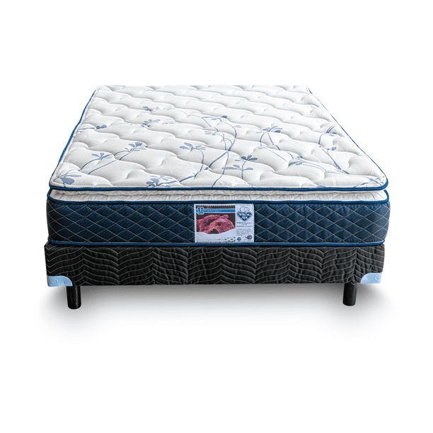 Colchón Box 2 Almohadas Spring Air Cubre Colchón Matrimonial 2 Fundas Osito Spring Air Carmín