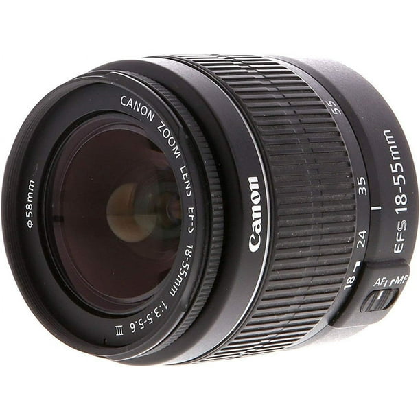 Canon EOS 2000D / Rebel T7 Cámara DSLR + Lente de 18-55 mm, Paquete de inicio de filtros de 58 mm Canon 2727C002AA_EDI_3