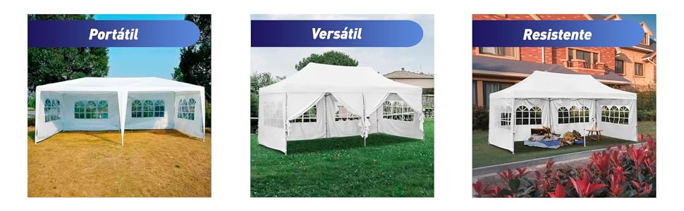 Toldo con carpa