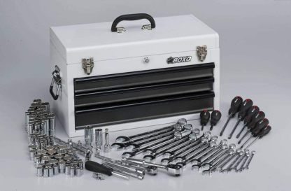 Boxo USA Heavy Duty 185 piezas métricas y SAE juego de herramientas con 3 cajones caja de transporte-herramienta