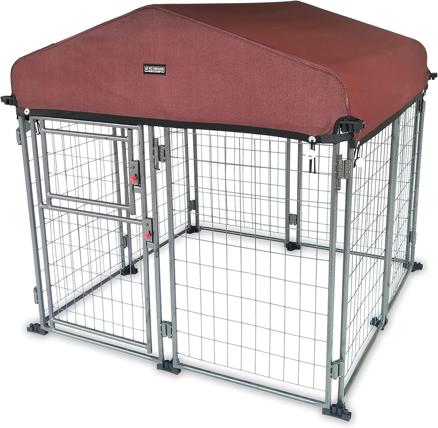 Neocraft My Pet Companion - Perrera para Perros con Cubierta de Techo (4.5 pies) – Resistente a la Intemperie/Cubierta/Resistente/Exterior/Invierno para Perros de tamaño Mediano, fácil de Montar