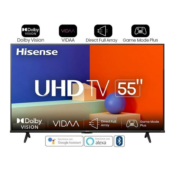 TV Hisense 55 Pulgadas 4K Ultra HD Smart TV LED 55A6KV-USB a interfaz