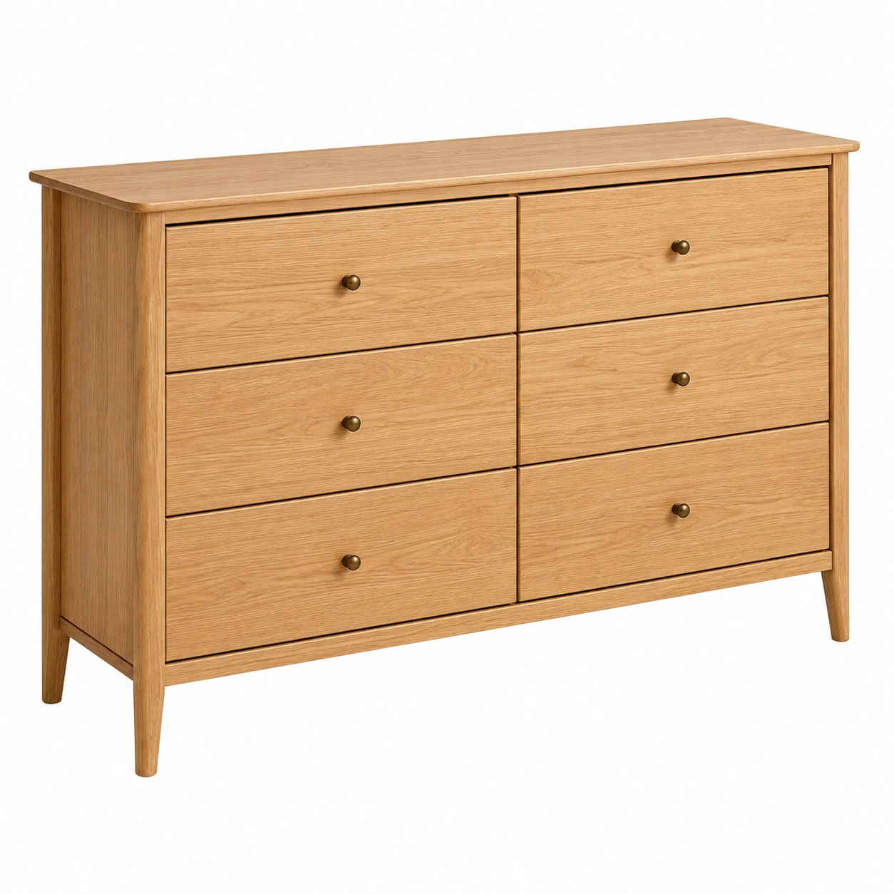 Comoda de 6 cajones estilo nordico moderno-Furnisel