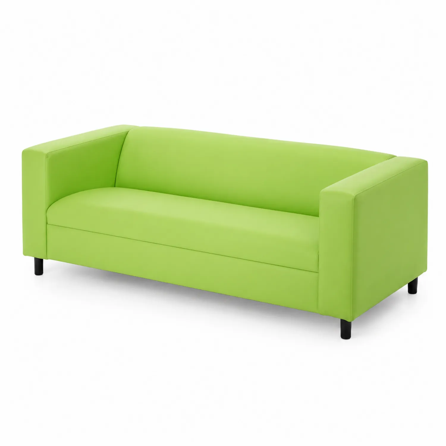 Sofa dwuosobowa z ekoskóry Zielona 200x90x80 cm-Floravillach
