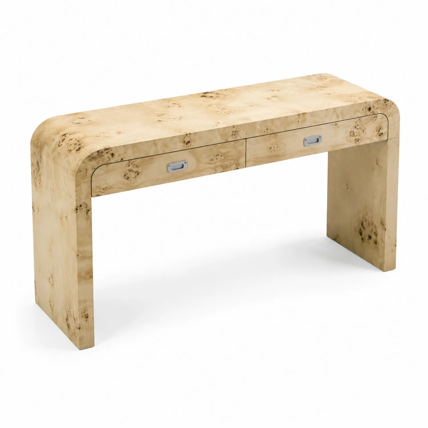 Stół konsolowy z drewna brzozowego z szufladami 120x40x75 cm-Floravillach
