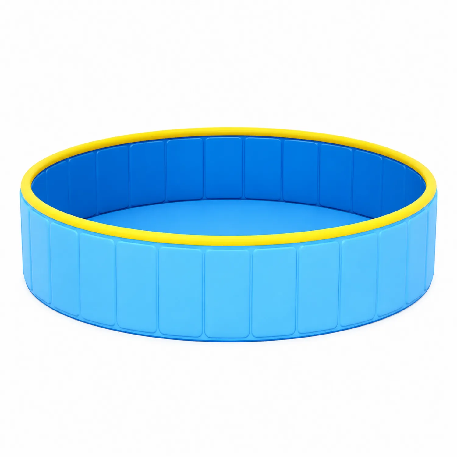 Rundes PVC Planschbecken Blau/Gelb 100x30cm-Earthlofteu