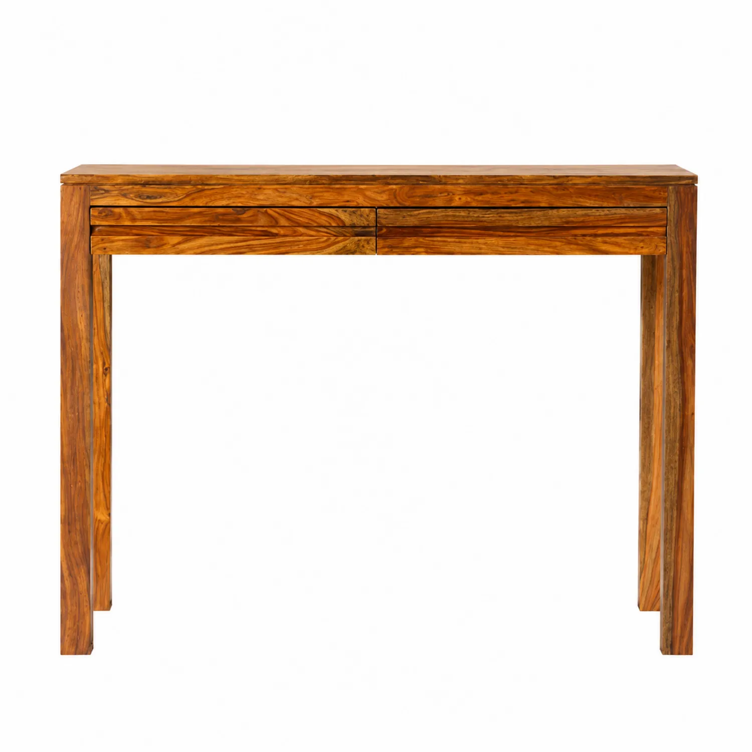 Konsolentisch Teakholz 110x35x75 cm-Earthlofteu