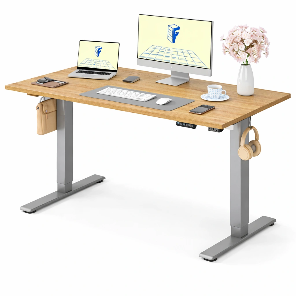 Escritorio ajustable con sistema electrico-SelviaNest