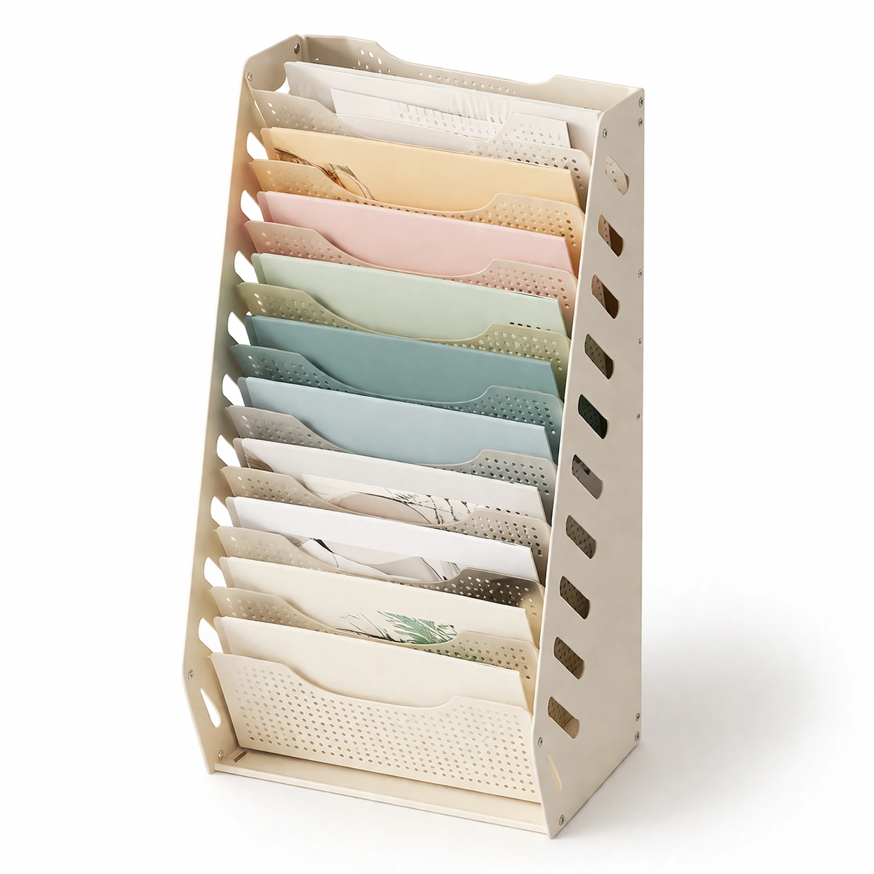 Organizador de escritorio plastico multicapa-SelviaNest