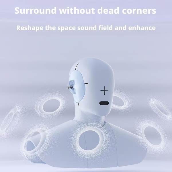 🎧 2026 Nové nasazovací otevřené sluchátka – Bezdrátová Bluetooth sluchátka s AI potlačením hluku, zdobená kamínky a odolná vůči vodě