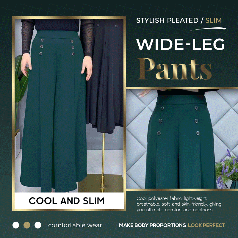 👖 60% DE RÉDUCTION MAINTENANT ! ✨ Pantalon Plissé à Jambe Large – Silhouette Élégante, Confort Optimal & Style Polyvalent 💃