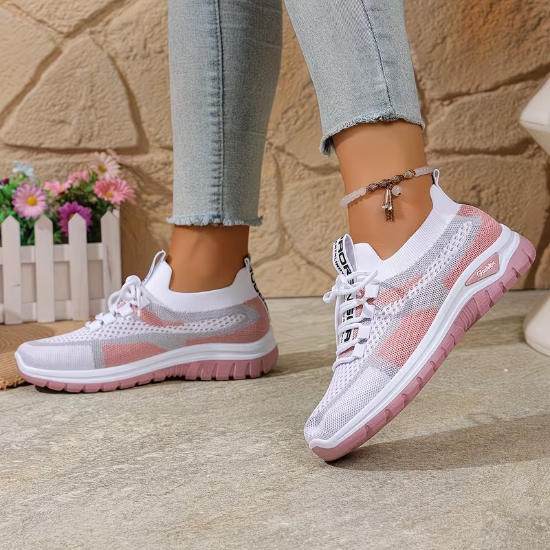 Baskets respirantes pour femmes en mesh avec dégradé de couleurs