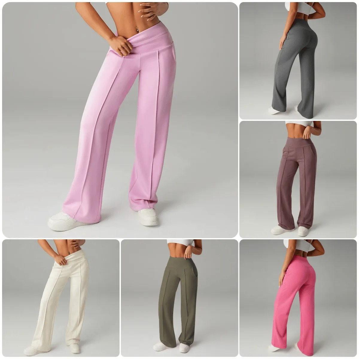 💕Pantalon droit uni pour femme