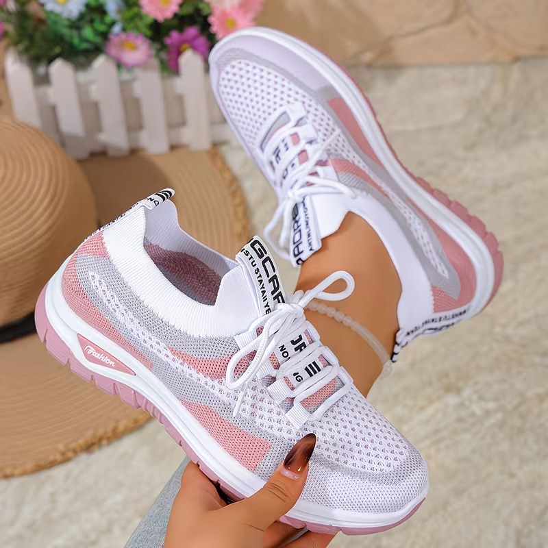 Baskets respirantes pour femmes en mesh avec dégradé de couleurs