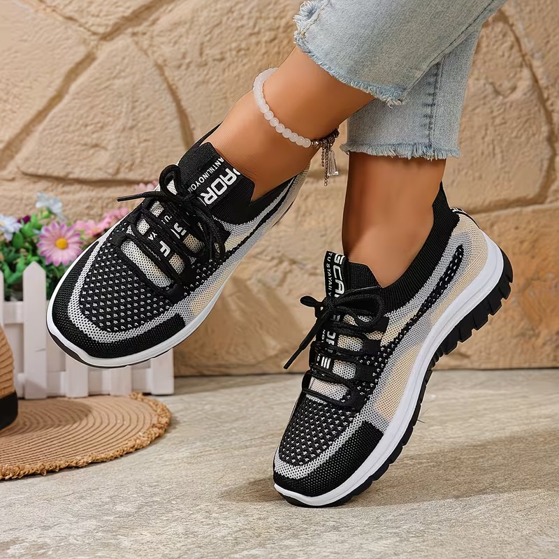 Baskets respirantes pour femmes en mesh avec dégradé de couleurs