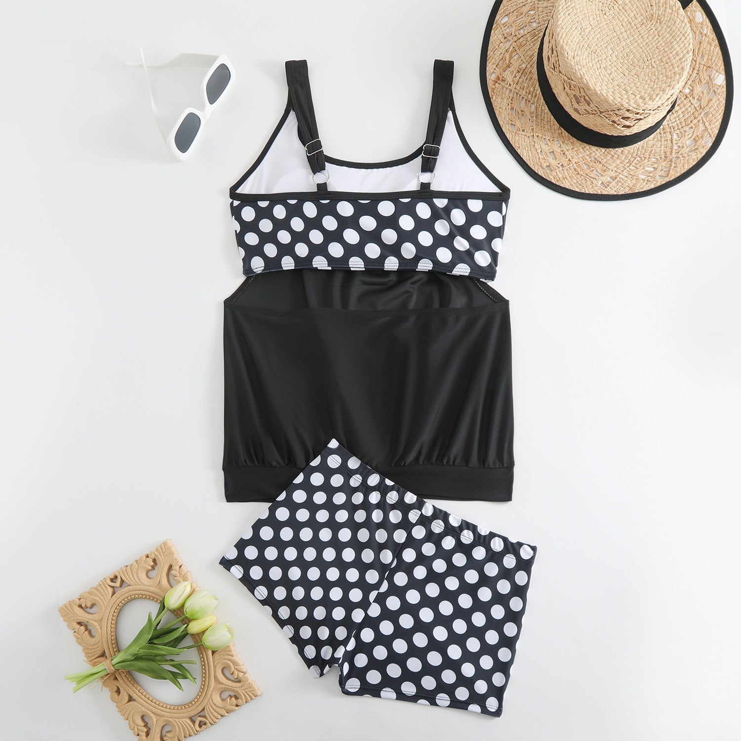 🏖️ Été brûlant - 50% de réduction 👙 Maillot de bain deux pièces à pois pour femme ✨