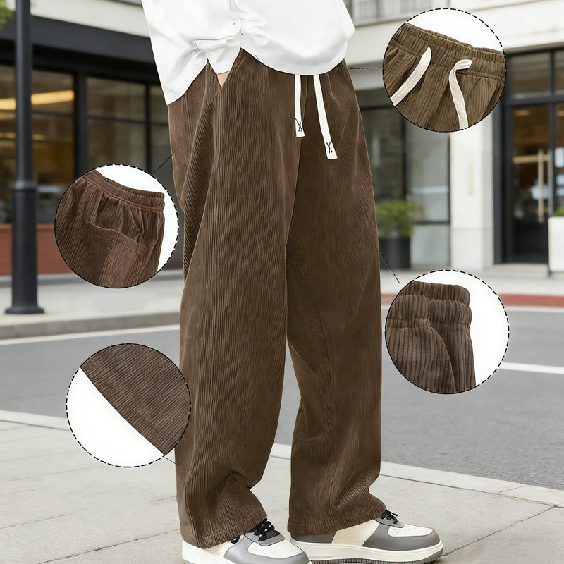 📢📢60 % de réduction !! ⏰Pantalon ample à cordon et poches pour homme