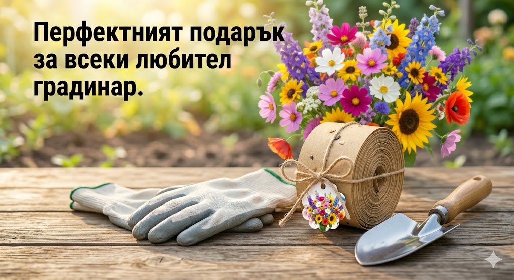 Цветен Микс – 20 вида високи цветя на биоразградима лента