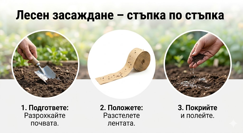 Цветен Микс – 20 вида високи цветя на биоразградима лента