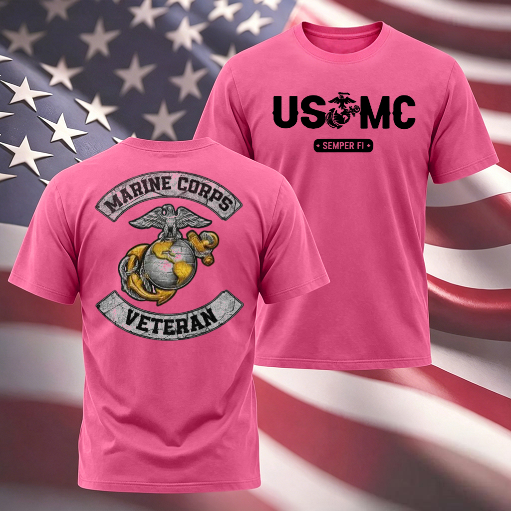 USMC Shirt  - Soft Cotton Poly Blend Tee