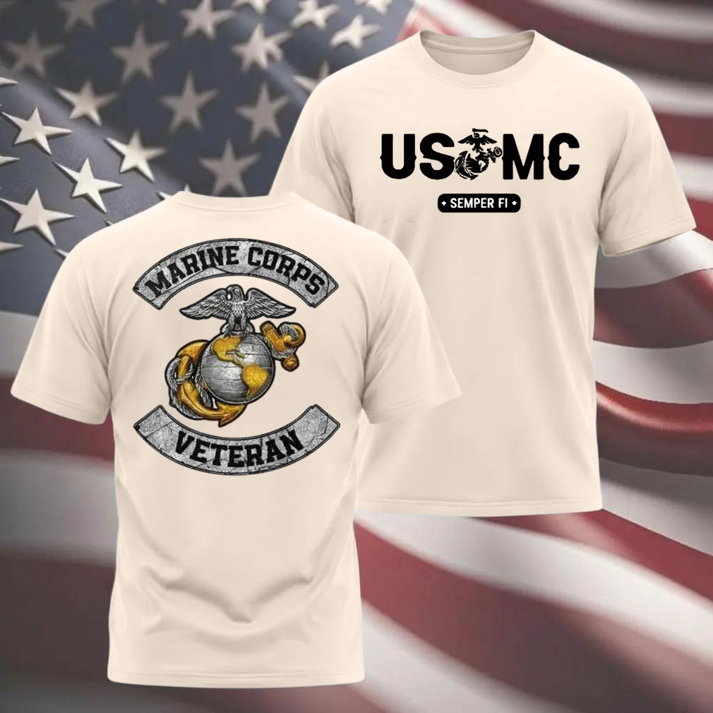 USMC Shirt  - Soft Cotton Poly Blend Tee