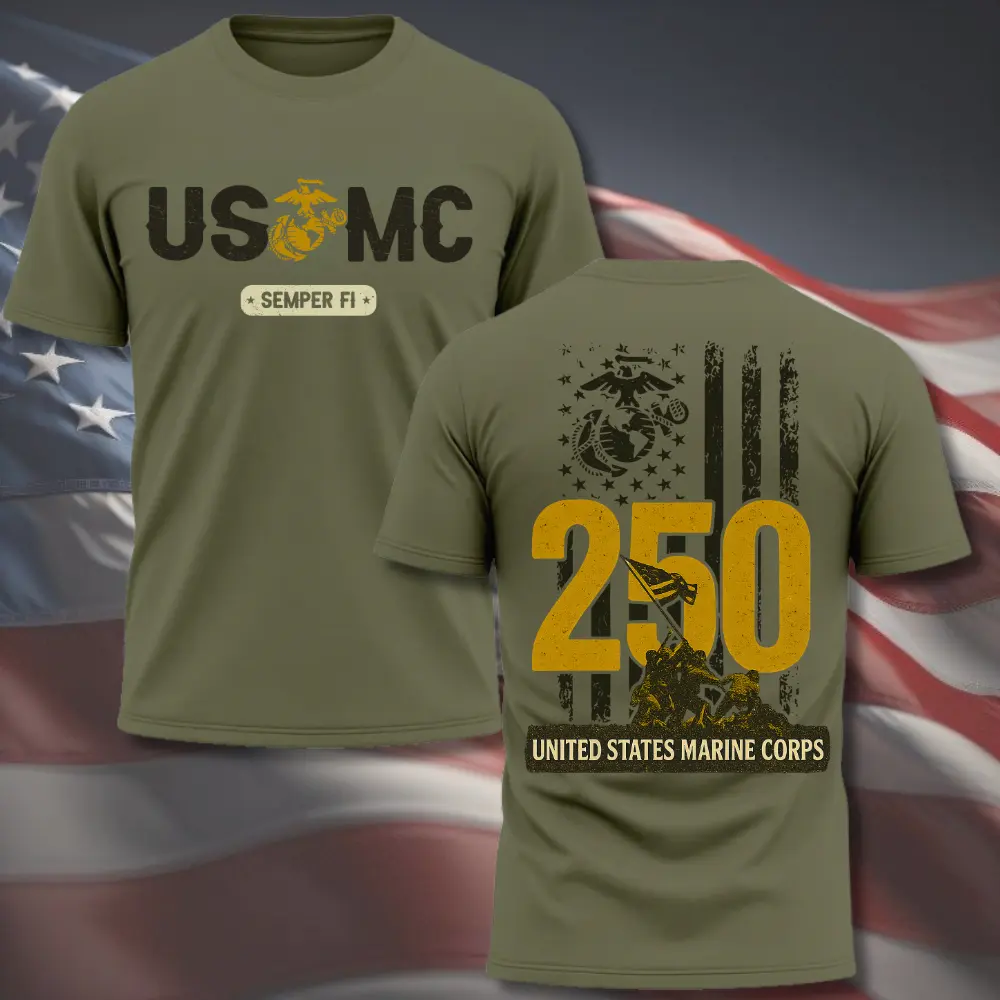 USMC 250th Anniversary shirt  – United States Marine Corps Pride