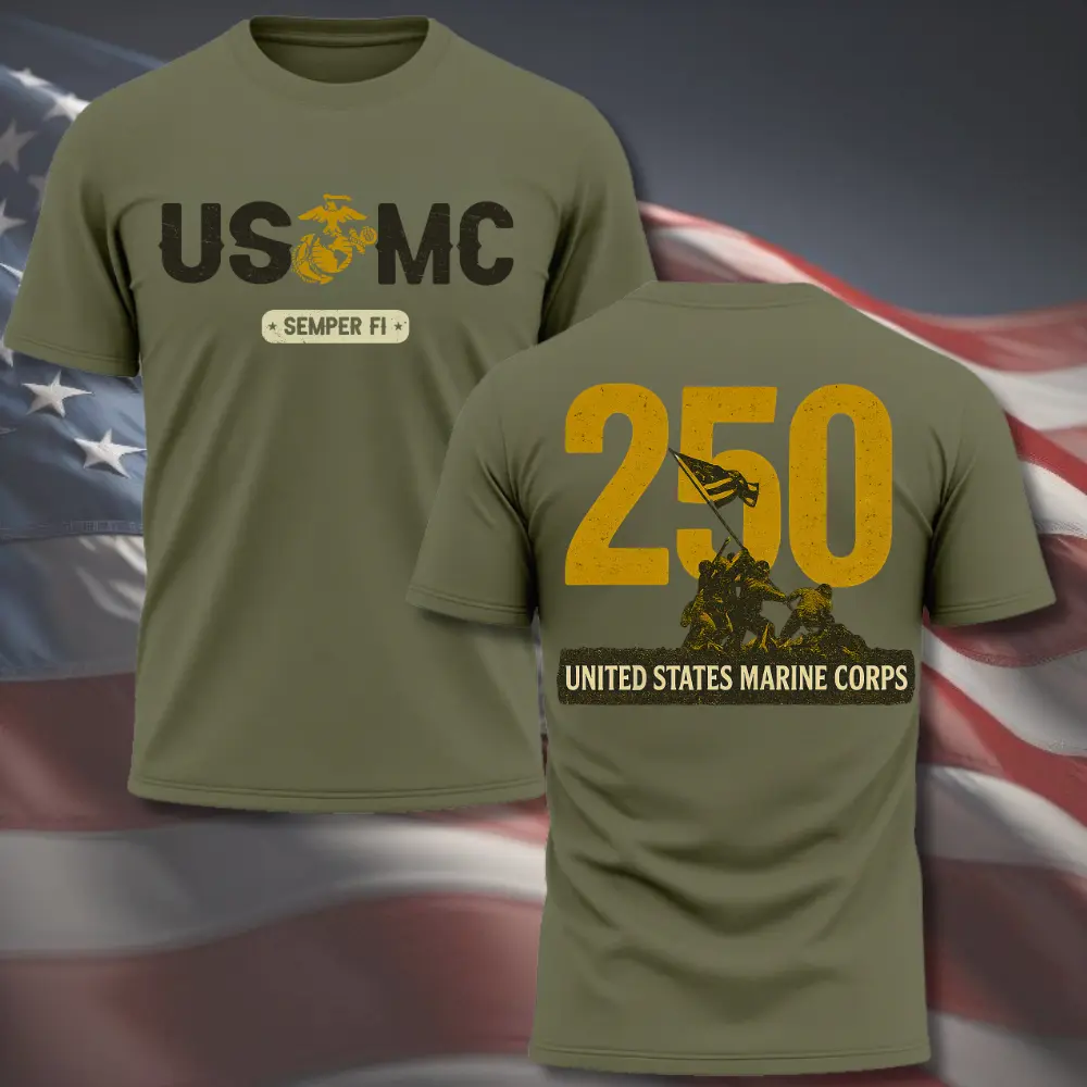USMC 250th Anniversary shirt  – United States Marine Corps Pride