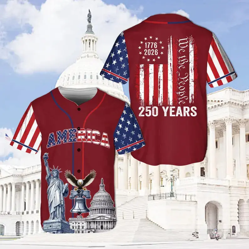 USA 250 Years Baseball Jersey