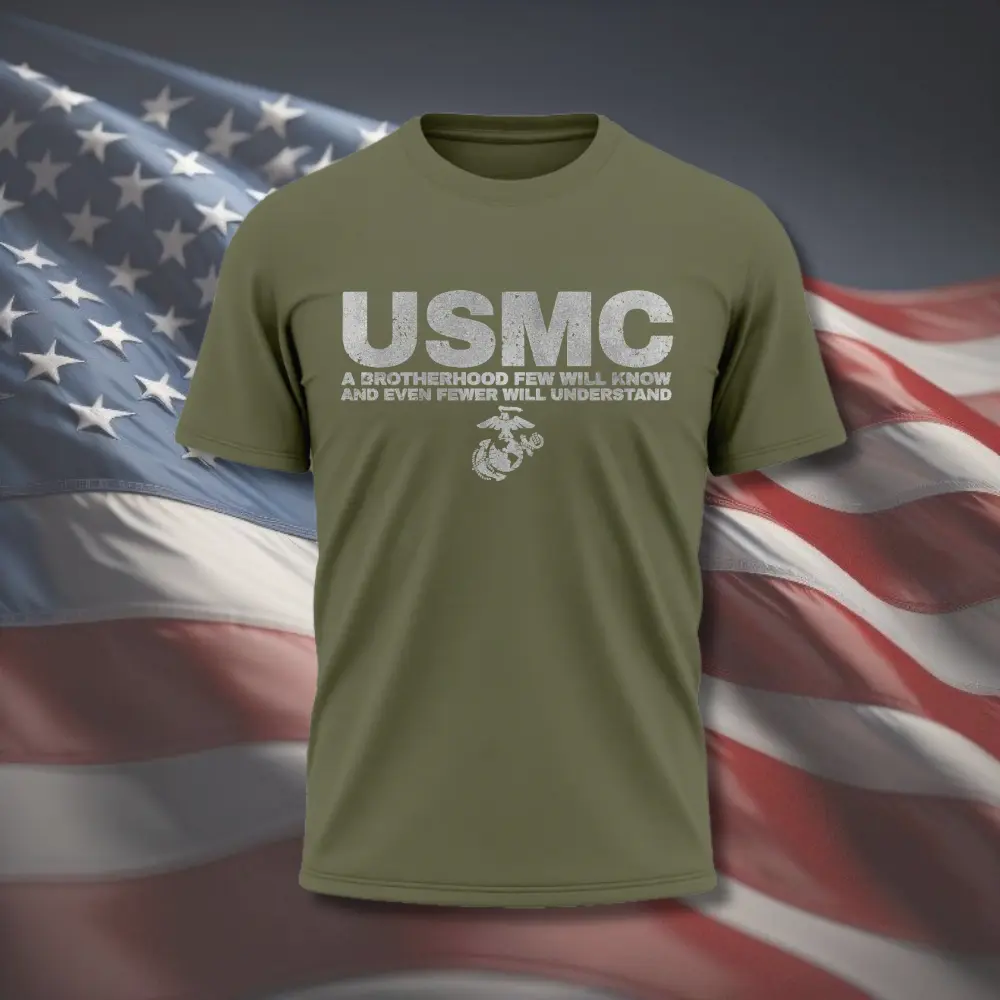 USMC Brotherhood Performance shirt United States Marine Corps Pride,Made in USA