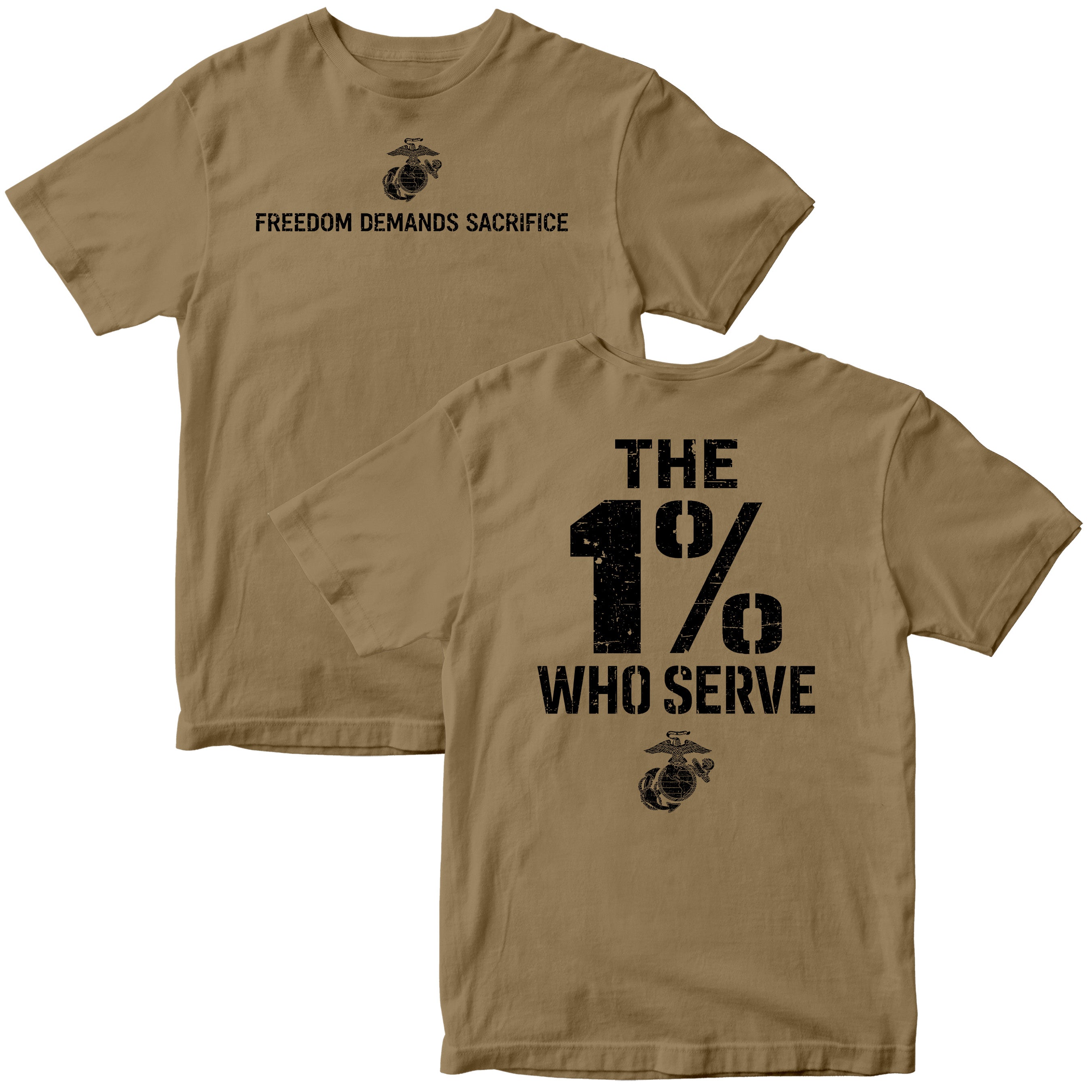 The 1% Who Serve” USMC T-Shirt