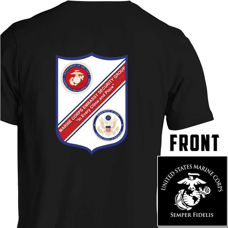 MSG Embassy Security Guard - USMC Unit T-Shirt
