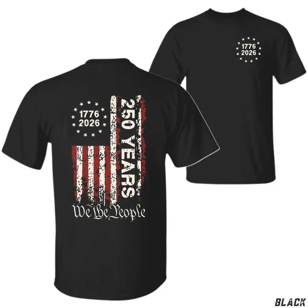 250 Years Of Freedom America T-Shirt & Hoodie – Usa 250th Anniversary Flag Pullover