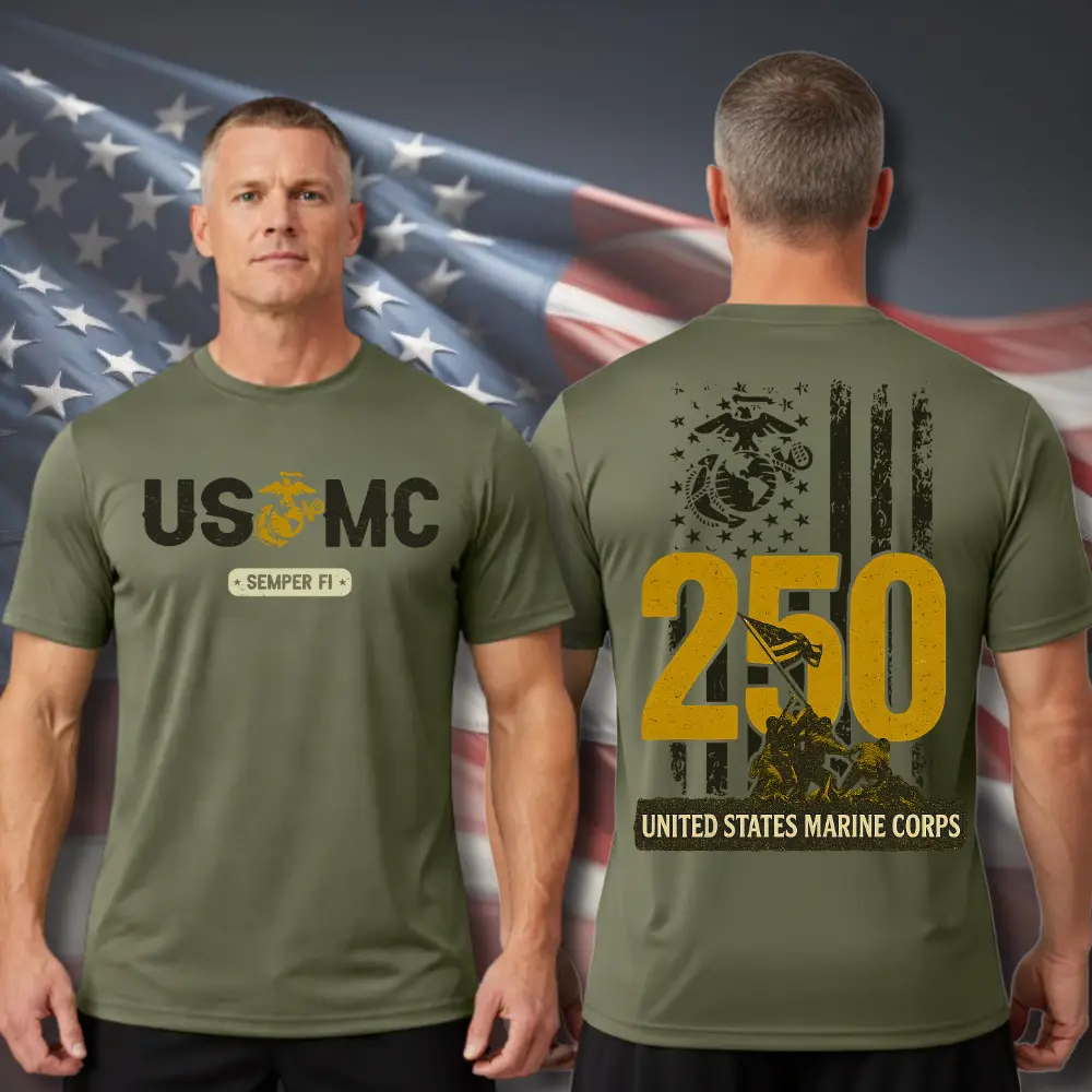 USMC 250th Anniversary shirt  – United States Marine Corps Pride