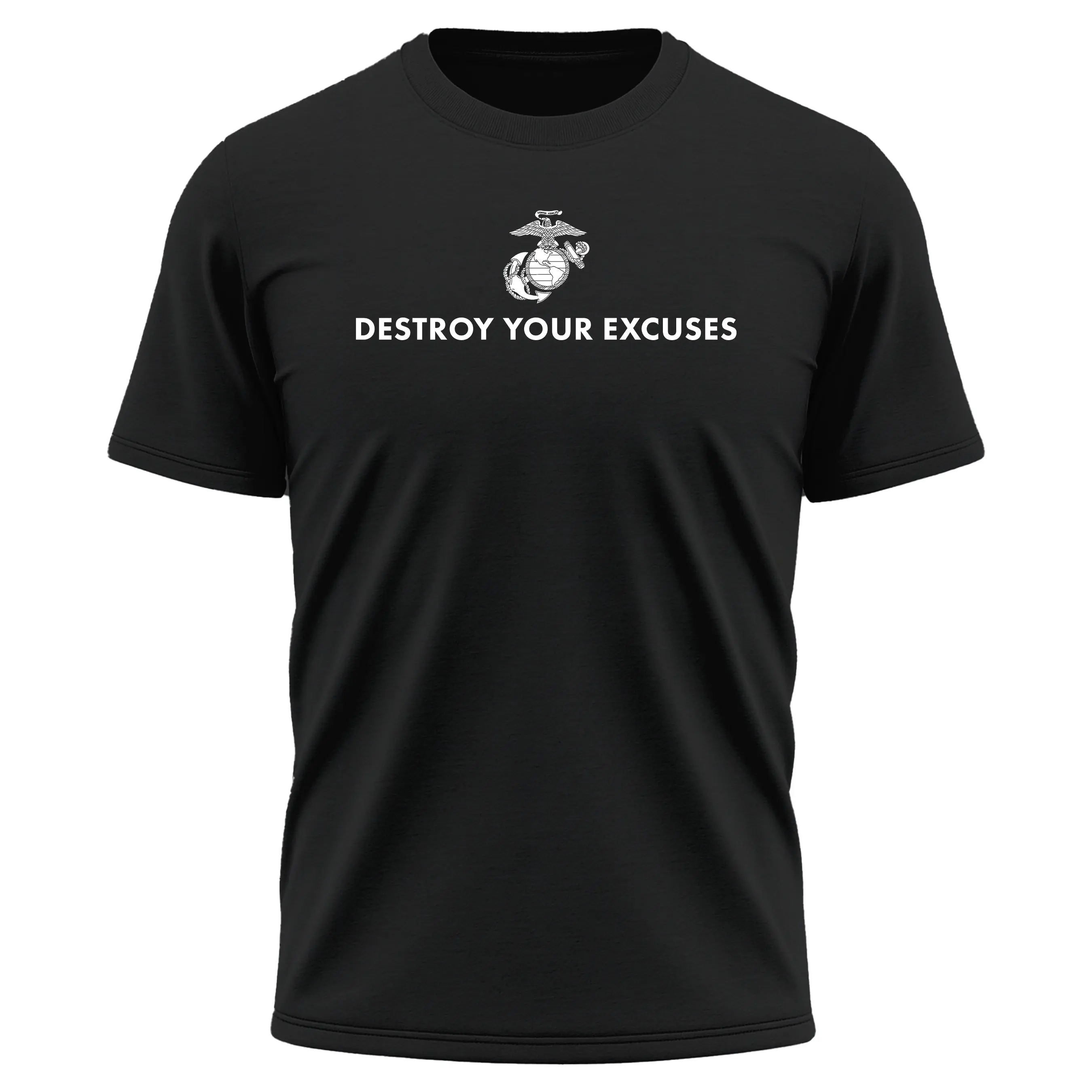 Marines "Destroy Your Excuses" Performance shirt United States Marine Corps,Made in USA