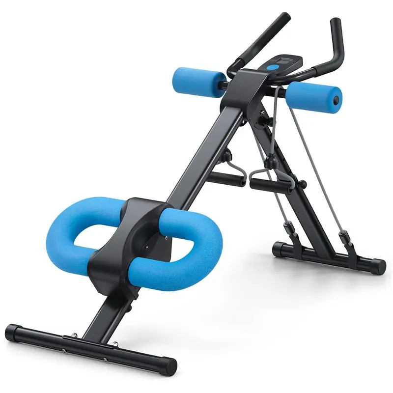 Adjustable Ab Trainer Machine with LCD Monitor, Foldable Ab Exercise Machine for abs, Arm, Leg, Buttocks Shaper, Core & Ab Trainer at Home Gym for Women