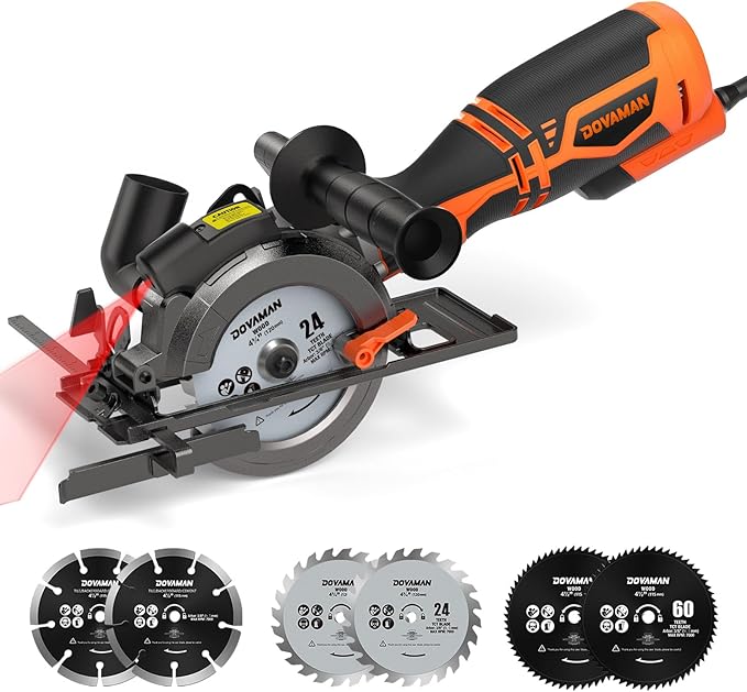 Check out this multi-purpose circular saw with 6 blades + free gift: safety glasses and a 7.5-meter tape measure.