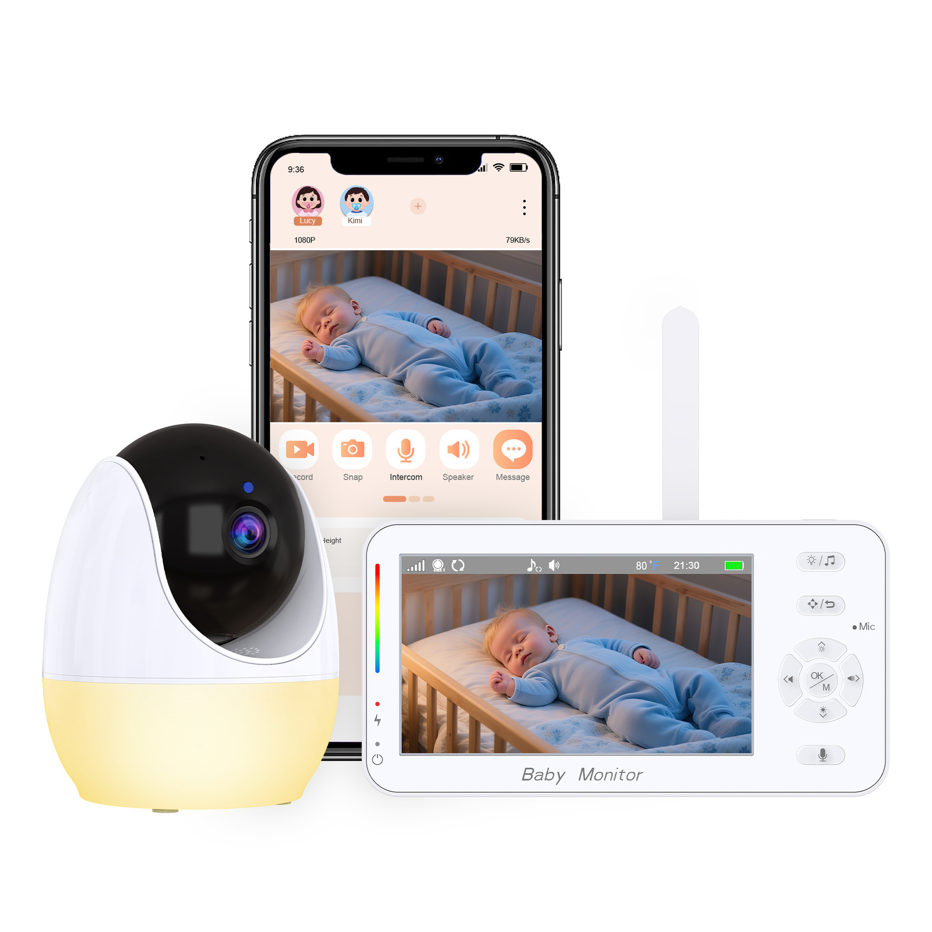 Intelligentes Dual-Mode-Video-Babyphone