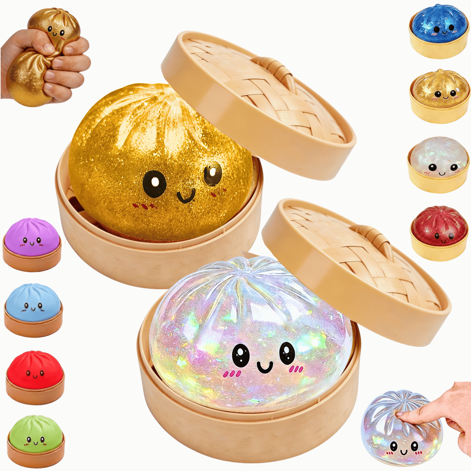Dumpling-whitegold2pcs