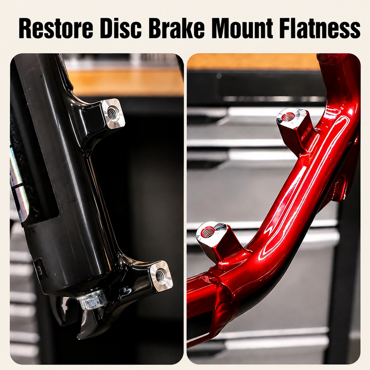 Professional Bicycle Disc Brake Mount Facing Tool Set for Precise Caliper Alignment